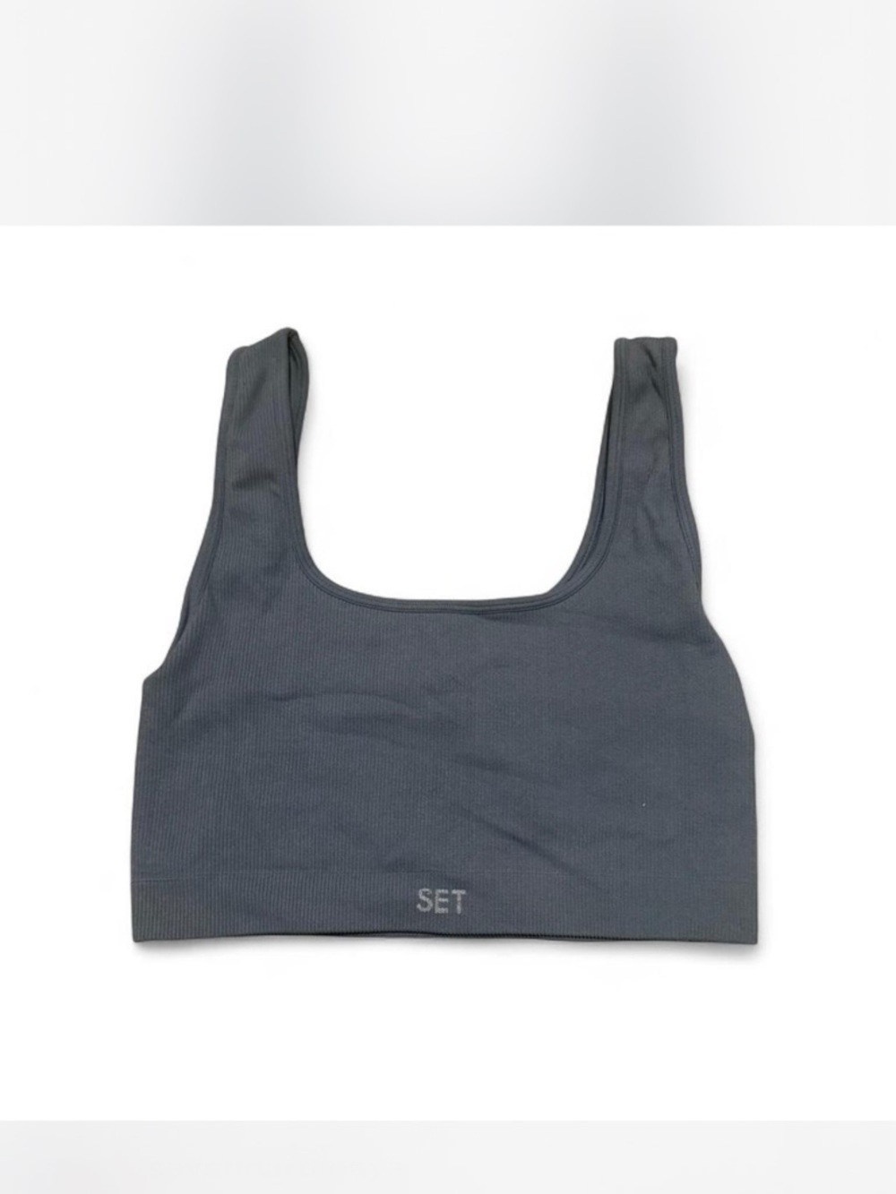 SET active ribbed cropped top